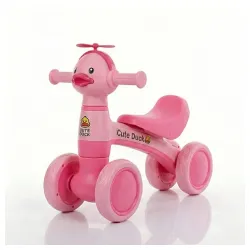 Dečija guralica "Cute Duck" sa muzikom i svetlom - Roze