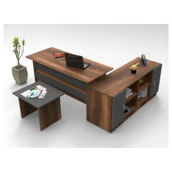 Kancelarijski set Vario Barok - antracit