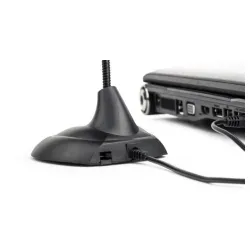 MIC-205 Gembird Desktop mikrofon, savitljivo telo, black, 3.5mm sa prekidacem