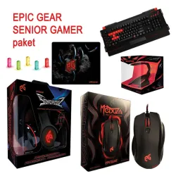 SENIOR GAMER paket SonrouzX sluš/Meduza miš/DeziMator X tast./Gryphuz Pro X pad/Skorpios/MMS light