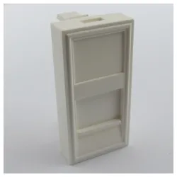 Uložak 45 x 22.5mm (1M) sa 1 slotom za keystone module sa zastorom ravan (FPK1-1M-01 / FA-644-1SP)