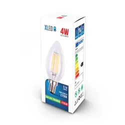 Xled E14 4W SL-F-C4-2700K-C Filament Sijalica2700K/C37/470lm/Toplo Bela