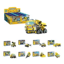 N-Brik mini kockice za slaganje- kamioni, 8 vrsta