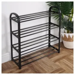 Vilde 569732 -Metalni stalak za obuću na 4 nivoa 49,5 x 18,5 x 56,5cm