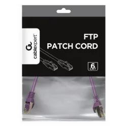 PP6-0.25M/V Gembird Mrezni kabl, CAT6 FTP Patch cord 0.25m purple