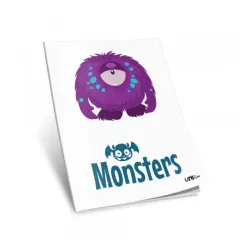 Sveska A4 Monsters Uniline dikto 52l 80g