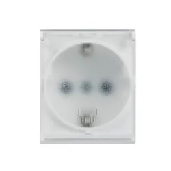 Dvopolna utičnica sa providnim poklopcem