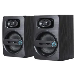 SPK-B23 * Gembird Stereo zvucnici black Wood, 2.5 inch, 6W RMS (2x3W) USB pwr, volume control, 3,5mm