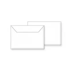 Koverta B6 123x175mm bela samolepljiva