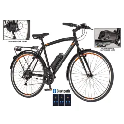 E-bicikl visitortouring cross bicikla explorer crno narandžasta