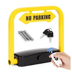 Parking barijera sklopiva 35 cm ugaona sa kljucem, daljinskom kontrolom i alarmom