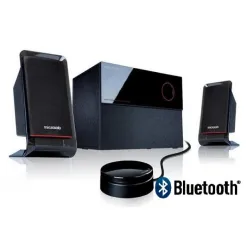 Microlab M200BT Aktivni drveni zvucnici 2.1 40W RMS(16W, 2x12W) BLUETOOTH daljinski , 3.5mm