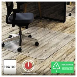 Podloga za stolicu Polikarbonat Standard, za tvrdu podlogu, prozirna, 1mm, 125x100cm