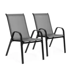 Set od 2 baštenske stolice dark grey MultiGarden