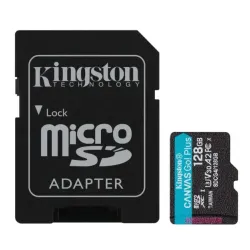 Micro SD Kingston 128GB Canvas Go Plus U3 V30 A2, SDCG4/128GB