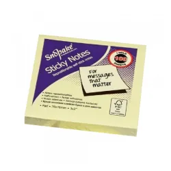 Samolepljivi blok post it Snopake 75x75, žuti, 100 listova