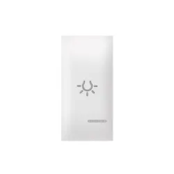 Jednostruki beli taster, svetlo, sa indikacijom