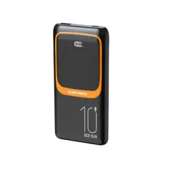 Power bank Denmen DP29 10000Mah 22.5W/1xTypeC/1x USB-A/type C kabal/lighting kabal/crni