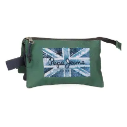 PEPE JEANS JEBB prazna pernica sa 3 pregrade