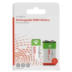 BANM9HF91B, Punjiva NiMH baterija E-Block 8,4 V DC, 250 mAh, 1 pakovanja, 6LR61