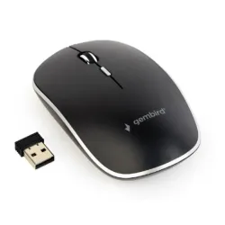 MUSW-4BS-01 Gembird Necujni bezicni mis 2,4GHz opticki USB 800-1600Dpi black 115mm