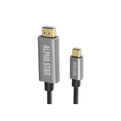 Alpha Star Kabl USB Tip-C HDM 4K 1,8m,blister