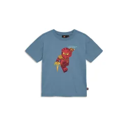 LEGO NINJAGO majica kratkih rukava, prašnjavo plava - 152