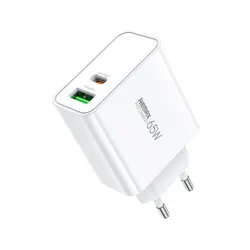 Strujni Fast punjac Kiddy 1xUSB 3.0 + 1xTIP C 65W RP-U125, beli REMAX