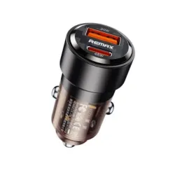 Auto punjac Walking 1xUSB 3.0 + 1xTIP C 75W RCC360, crni REMAX