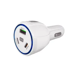 USB punjač iz upaljača automobila QC3.0+2xPD