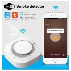 SMART-SMOKE Gembird Wifi pametni senzor detektor dima 80DB alarm pozara Zigbee