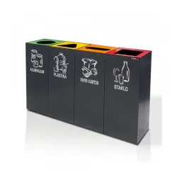 Set kanti za reciklažu Eko Antracit 4u1