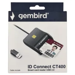 CRDR-CT400 ** Gembird Smart card reader USB 2.0 Citac za licne karte, saobracajne, bankarske (599)