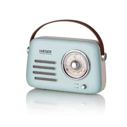 HAEGER RB-BLU.002A RETRO FM RADIO BLUETOOTH, USB, AUX 5W PLAVI