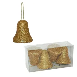 ***Zvono od stiropora 7 cm 4 kom, zlatno