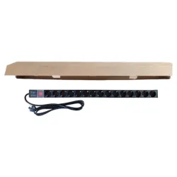 ExeLink Razvodni PDU panel za rack 19 in, sa 15 uticnih mesta, kabl 2m (aluminijum)