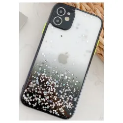 MCTK6-IPHONE 12 Pro Max * Furtrola 3D Sparkling star silicone Black (89)