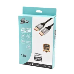Kettz HDMI Kabl HK-K015M Premium V1.4 gold 1.5m 4K30Hz 19+1