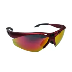 Venzo naočare u kutiji 100% uv 2 seta stakala crvene