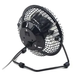 NF-03 Gembird USB 10cm desktop fan, black, METALNI VENTILATOR
