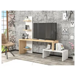 Tv komoda Zumbul belo - hrast