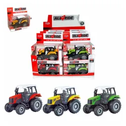 Denis, Metalni traktor, Die-cast, pull back, 1:43, 3s