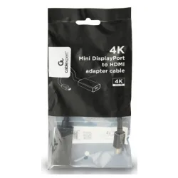 A-mDPM-HDMIF4K-01 Gembird 4K Mini DisplayPort to HDMI adapter cable, black