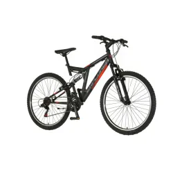 Bicikl explorer thunder full suspension 26" crno crveni 21 brzina