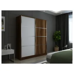 Klizni plakar Simoza Barok orah - belo