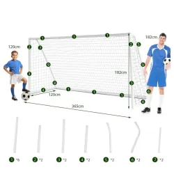 Gol za fudbal PVC 370x182cm