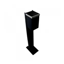 Pepeljara podna AM 1614 crna 80cm x 12cm