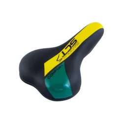 Sedlo mtb stip crno žuto zeleno