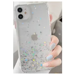 MCTK6-IPHONE XS Max * Furtrola 3D Sparkling star silicone Transparent (89)