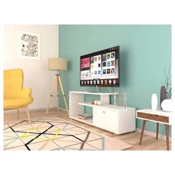Tv komoda Bela sa vratima